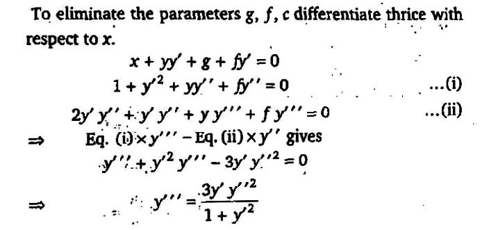 9 The Differential Equation Whichrepresents The Three Parameterfamily Ofcircles X 2 Y 2 2gx 2fy C 0 Is Snapsolve