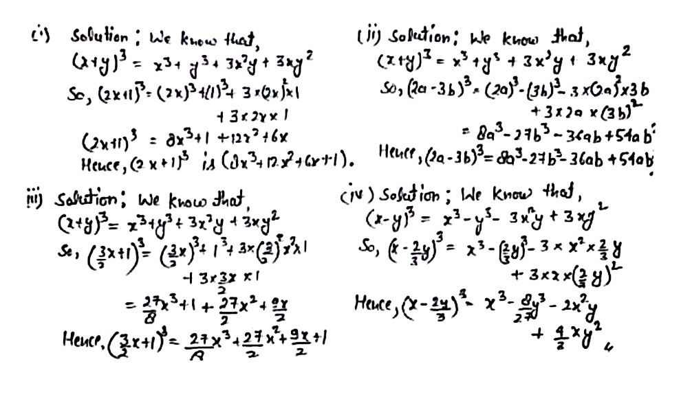 4 Expand Each Of The Following Using Suitable Identities X 2y 4z 2 Ii 2x Y Z 2 Iii 2x 3y 2z 2 Iv 3a 7b C 2 V 2x 5y 3z 2 Vi Frac 1 4 A Frac 1 2 B 1 2 5 Factorise 4x 2 9y 2 16c 2 12xy 24yz 16xz2x 2 Y 2 8x