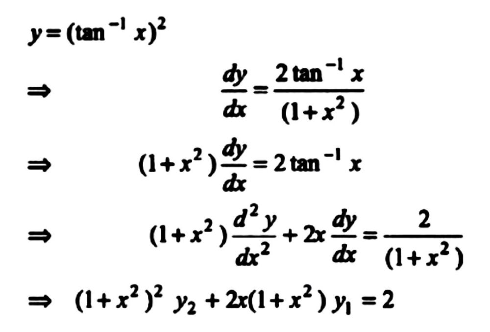 18 If Y Tan 1 X 2 Show That X 2 1 2 Y 2 2x X 2 1 Y 1 2 Snapsolve