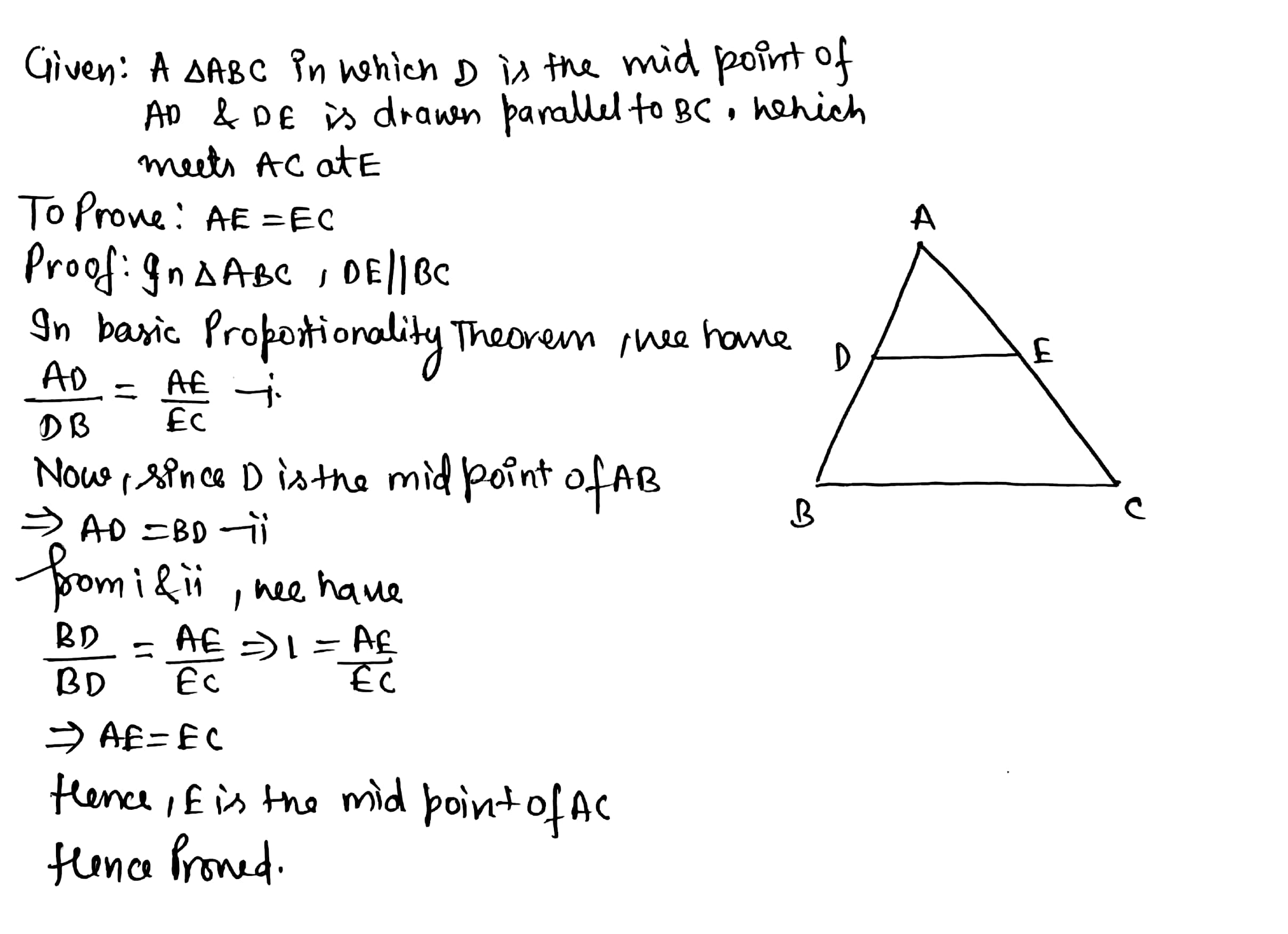 converse of mid point theorem