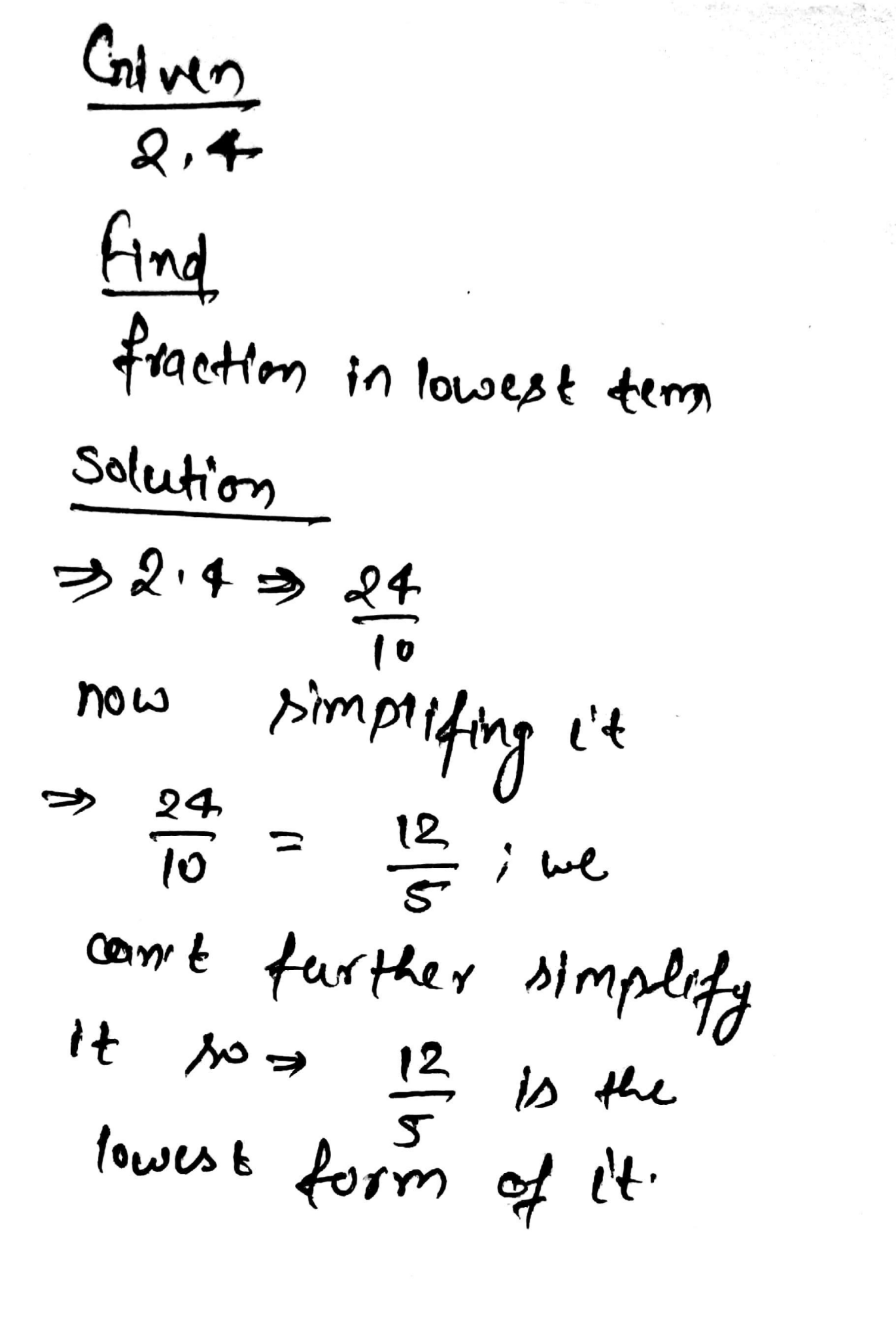 2.4 as a fraction