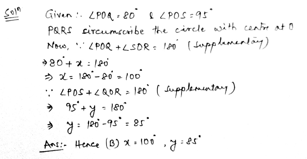 In The Given Figure If Quadrilateral Pqrs Circumscribes A Circle Thena X 95 Circ Y 95 Circ B X 100 Circ Y 85 Circ C X 110 Circ Y 90 Circ D X 85 Circ Y 90 Circ Snapsolve In The Given Figure If Quadrilateral Pqrs Circumscribes A Circle Thena X 95 Circ Y 95 Circ B X 100 Circ Y 85 Circ C X 110 Circ Y 90 Circ D X 85 Circ Y 90 Circ Snapsolve