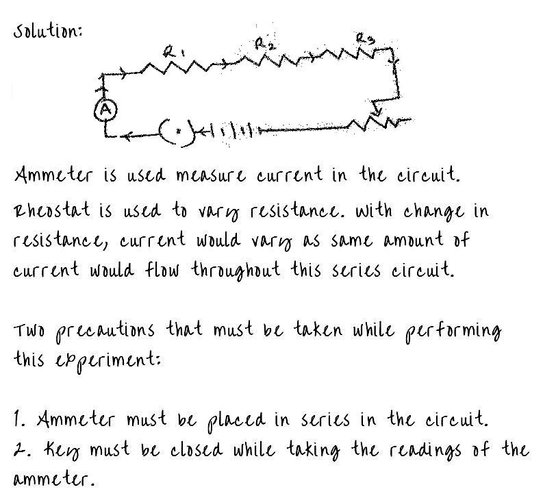 Labelled Series Circuit Diagram Labelled Series Circuit Diagram