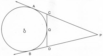 In Figure Pa And Pb Are Tangents To The Circle From An External Point P Cd Is Another Tangent Touching The Circle At Q If Pa 12 Cm Qc Dq