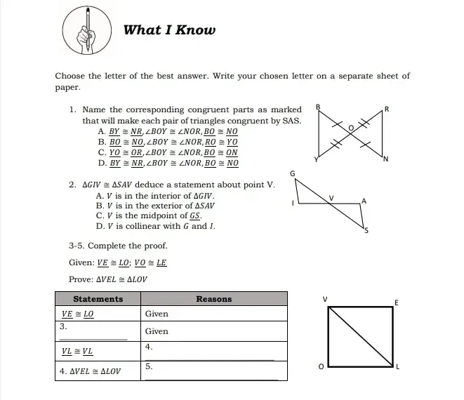 What I Know Choose The Letter Of The Best Answer Gauthmath